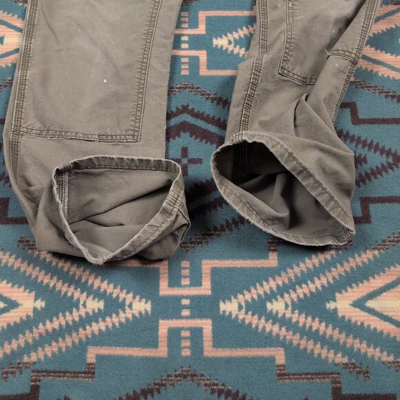 Vintage Carhartt Double Knee Pants Dungaree Fit 30x29 B195 LBR Distressed Paint - Picture 8 of 16